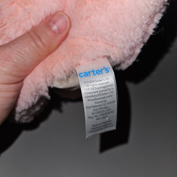 NEW Carter's Pink Dragon Plush Lovey 9" Stuffed Animal Baby Toy 2024 - Picture 9 of 10